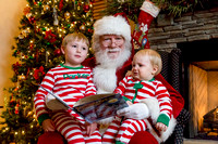 Santa Visits the Millner Family & Friends