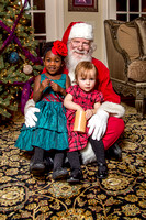 Angelique & Mackenzie with Santa
